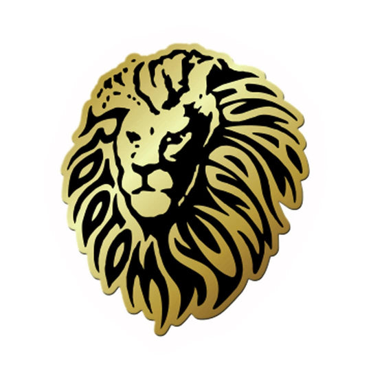 Reggae Sticker - Golden Lion - large size – ROTOTOM STORE