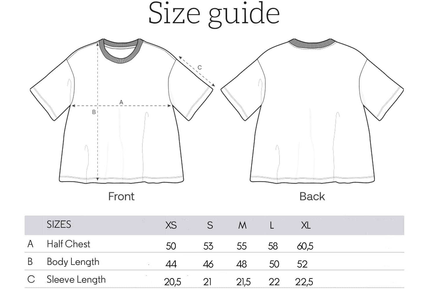 Size Guide