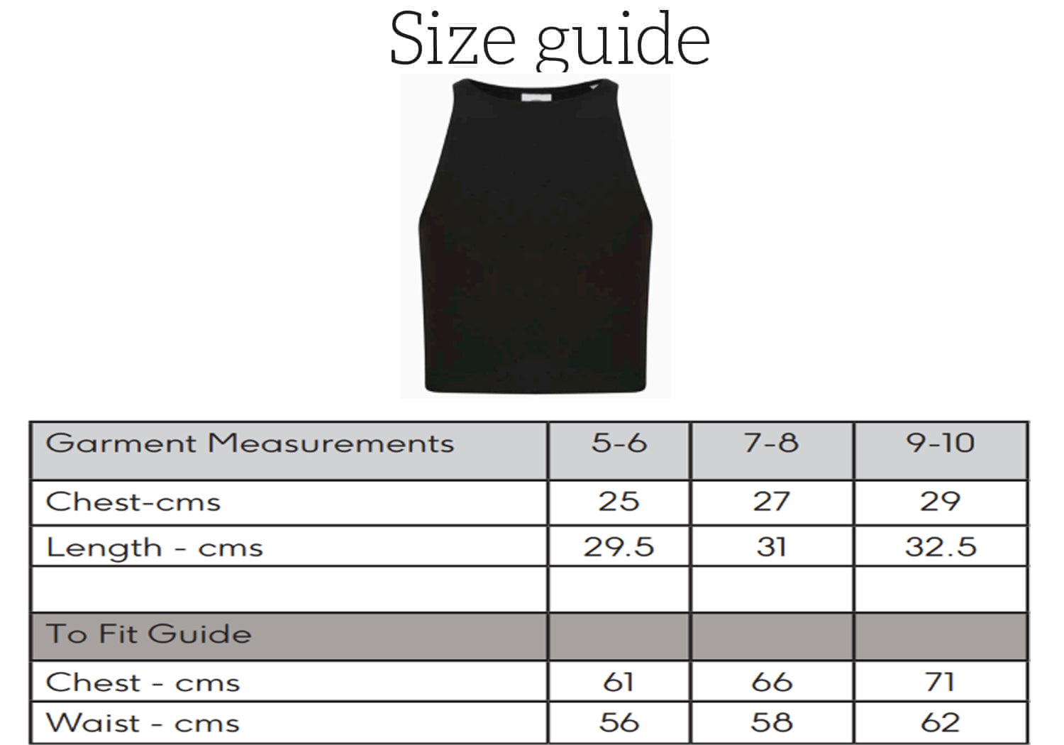 Size Guide