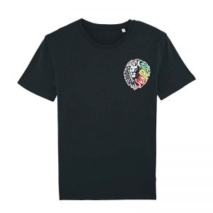 Tricolor-lion-black-t-shirt