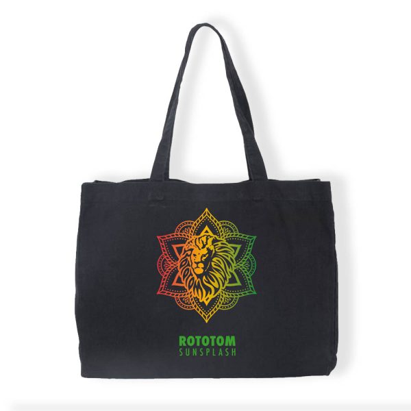 Mandala black Shopper